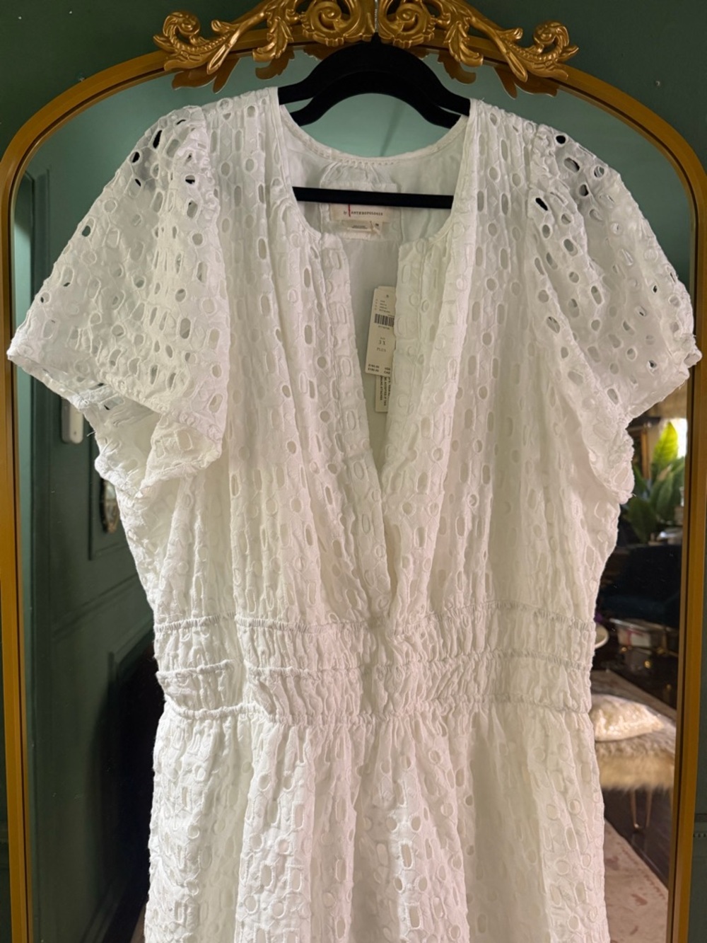 PLUS Anthropologie The Somerset Mini Dress: Eyelet Edition Size 3X $160.00 - Picture 7 of 8